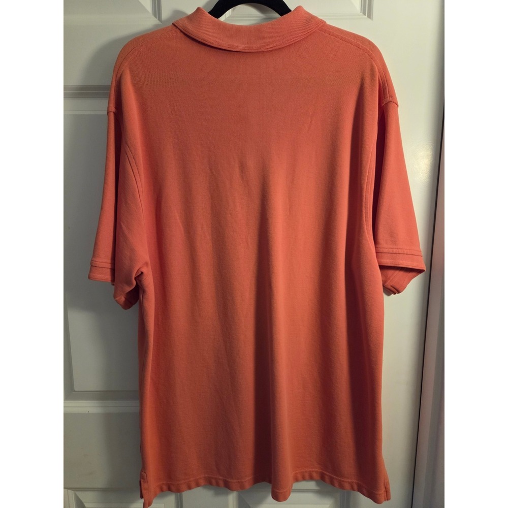 JOS A BANK TRAVELER Mens Coral Short Sleeve Polo Shirt XL 100% Cotton